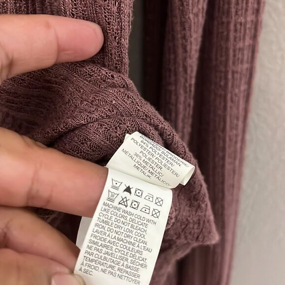 Lucky Brand Womans Pint Tuck Bib Pullover Blouse size Small Mauve colored - Picture 9 of 13